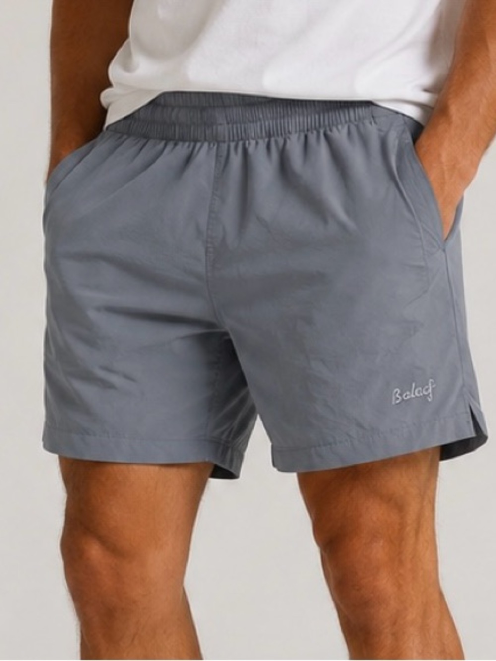 BALEAF Performance Shorts Men’s XS 5” Gray Zipper Pockets